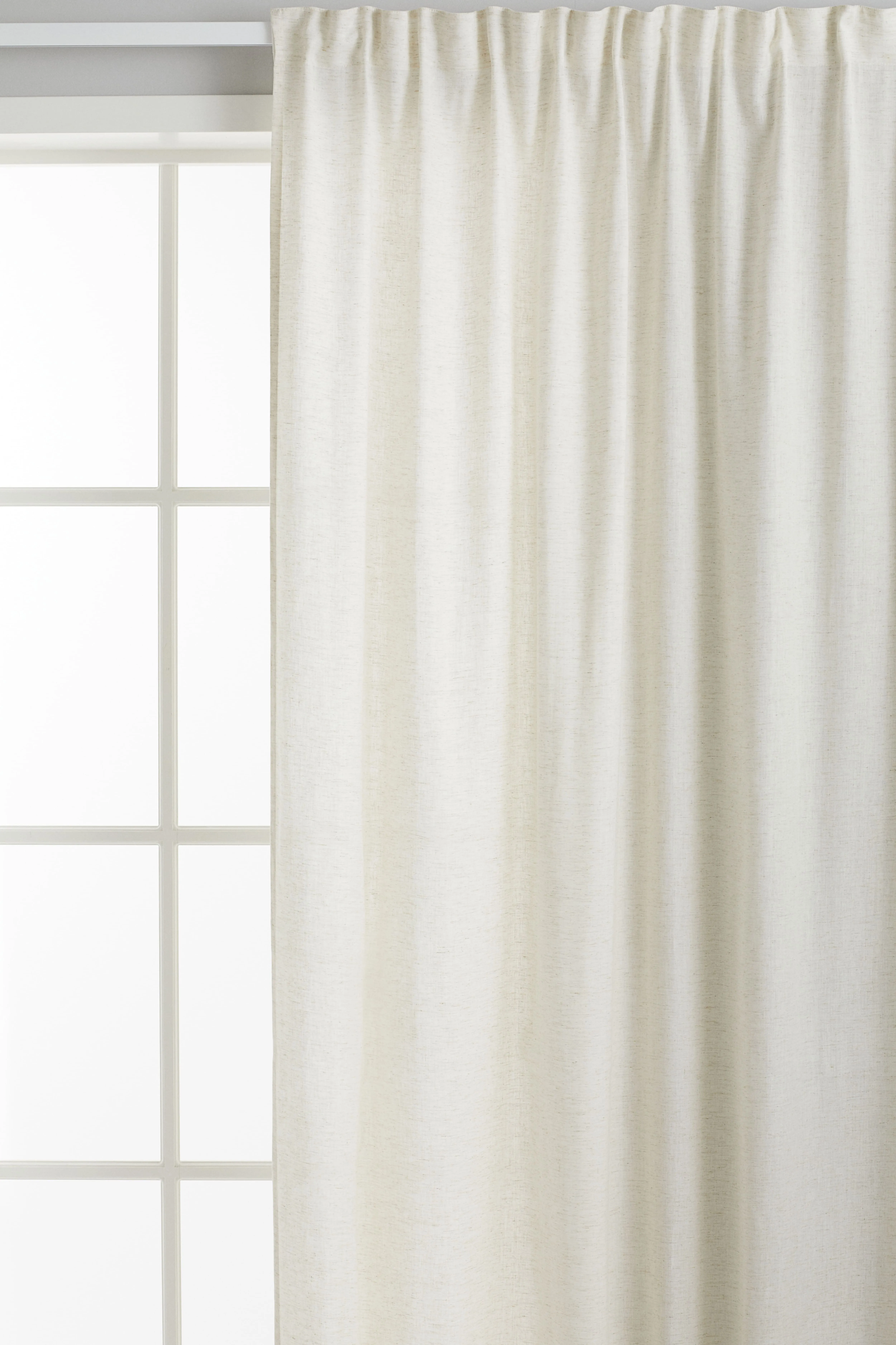 1-pack wide lyocell-blend curtain length - White - Home All | H&M GB