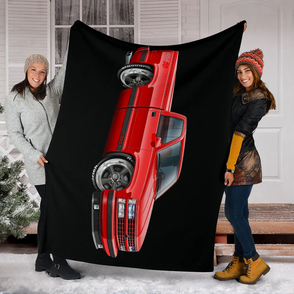 1990 454SS Pickup Truck Car Art Premium Blanket