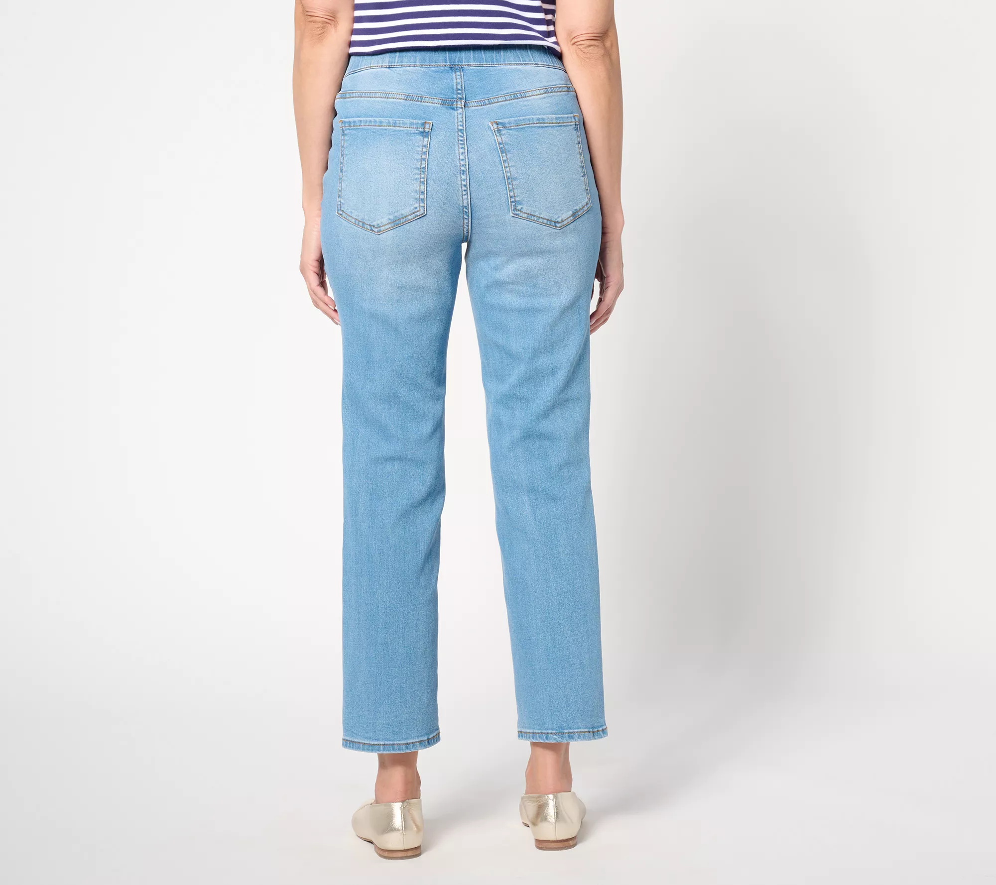 "As Is" Isaac Mizrahi Live! Regular True Denim Straight Ankle Jeans