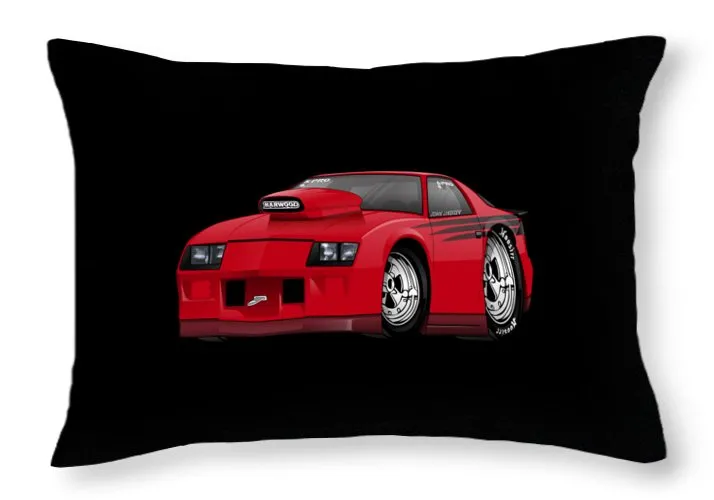 3rd Generation Camaro Drag Car - Throw Pillow