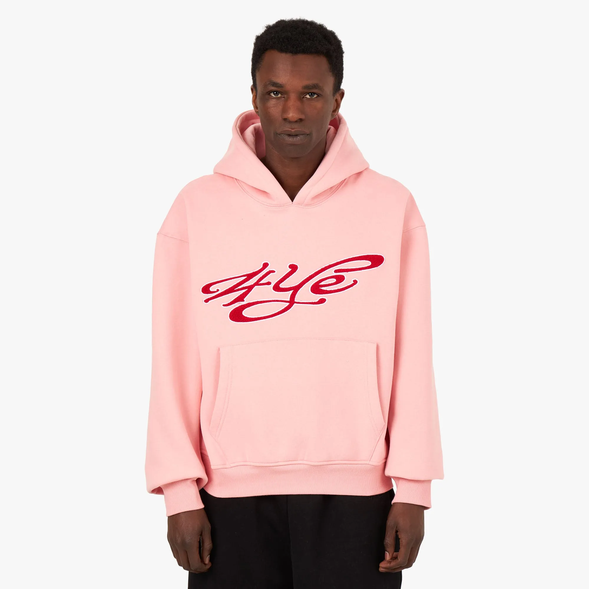 4YE Signature Pullover Hoodie Pink / Burgundy