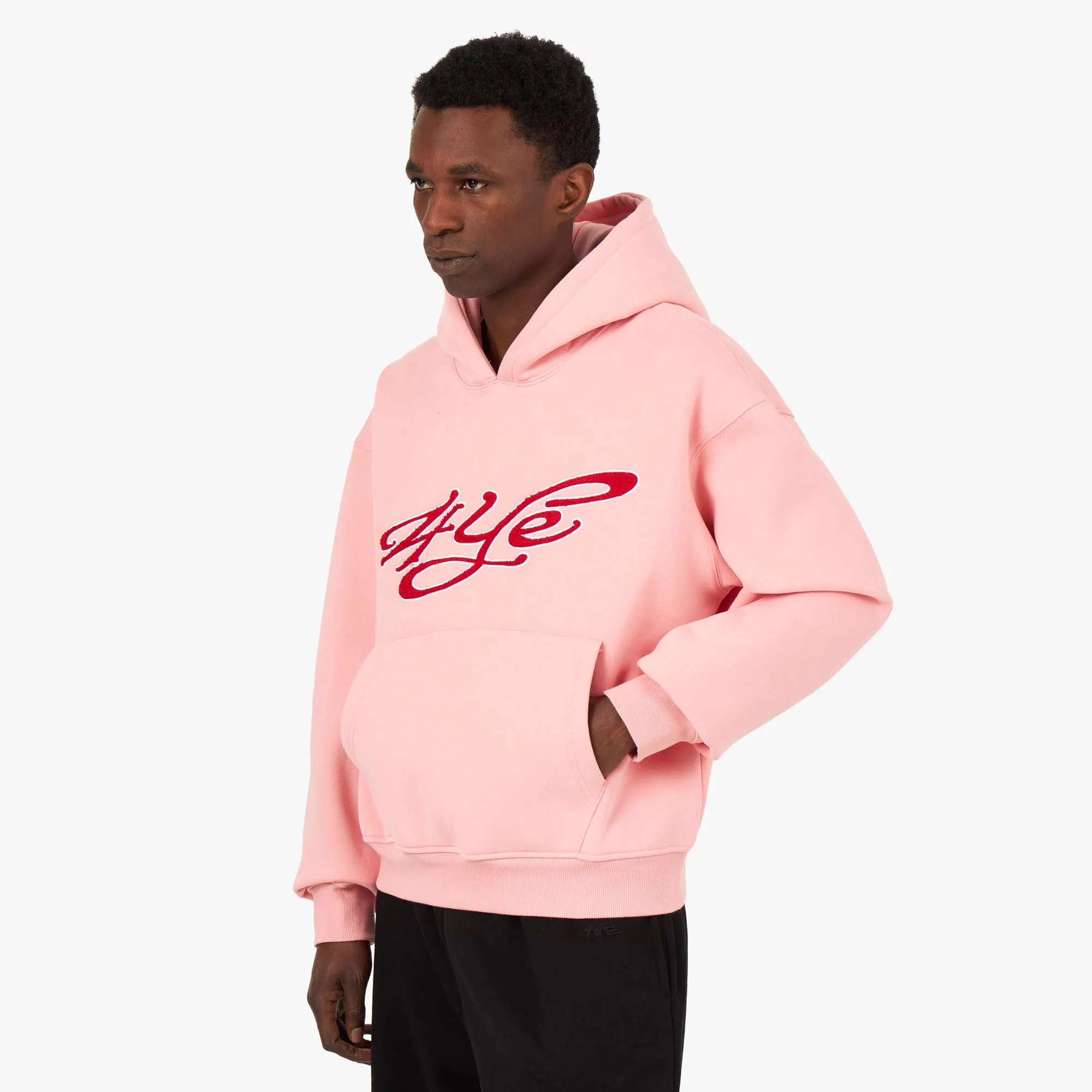 4YE Signature Pullover Hoodie Pink / Burgundy