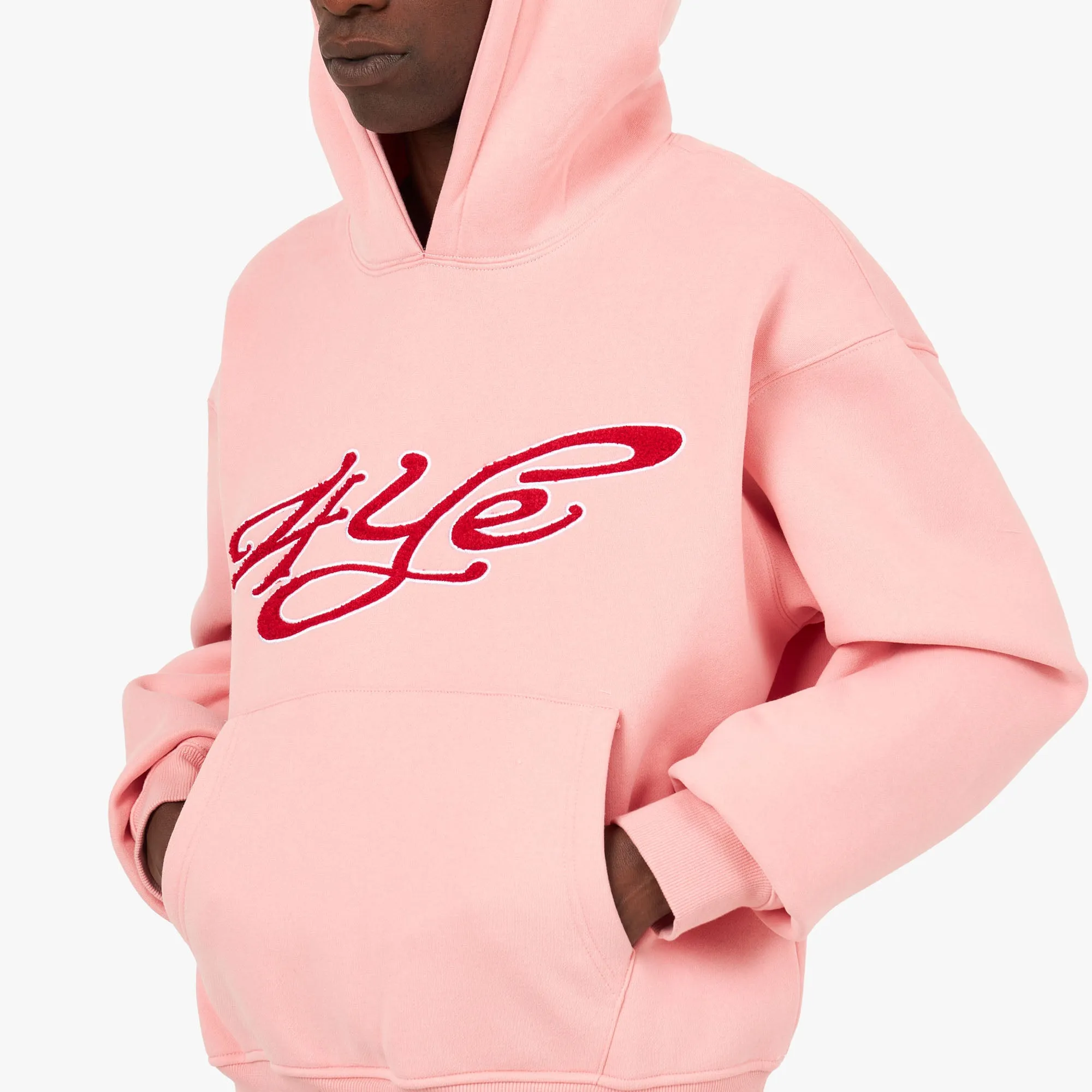 4YE Signature Pullover Hoodie Pink / Burgundy