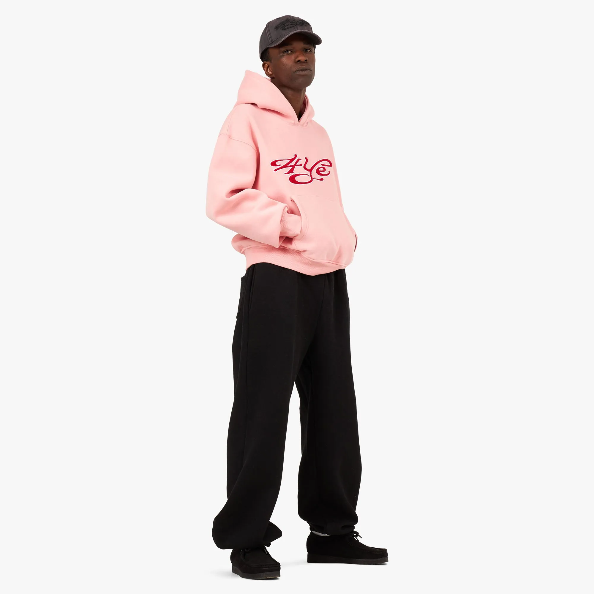 4YE Signature Pullover Hoodie Pink / Burgundy