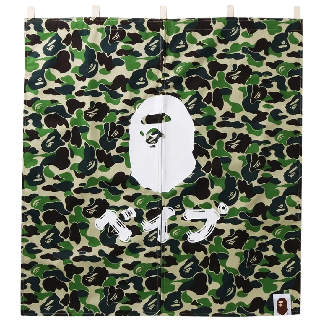 A Bathing Ape ABC Camo Noren Curtain (green)