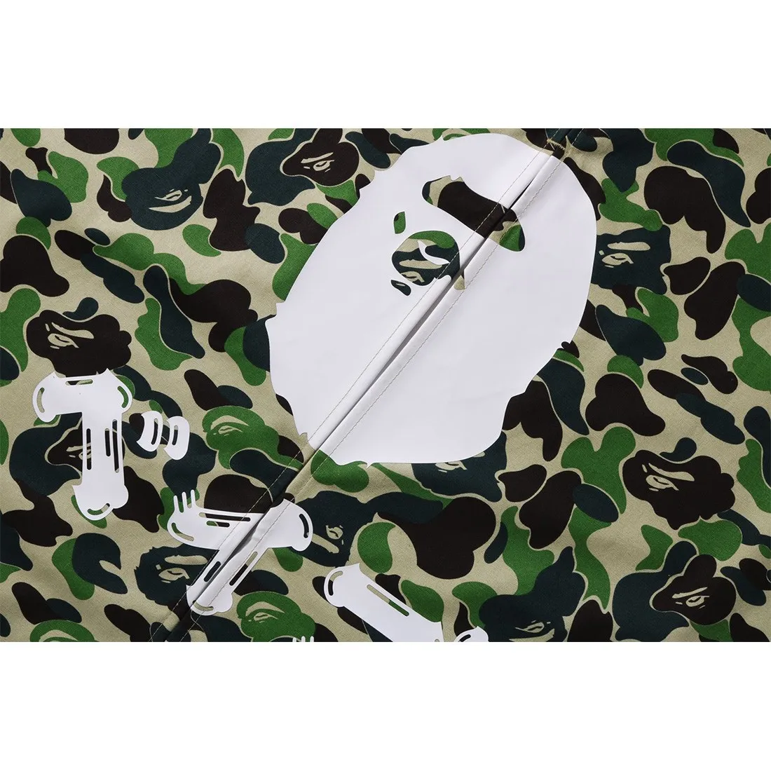 A Bathing Ape ABC Camo Noren Curtain (green)