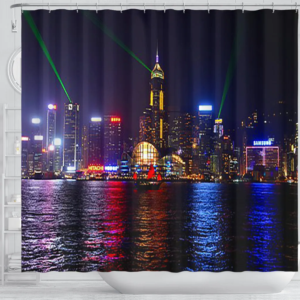 A Night in Hong Kong Shower Curtain