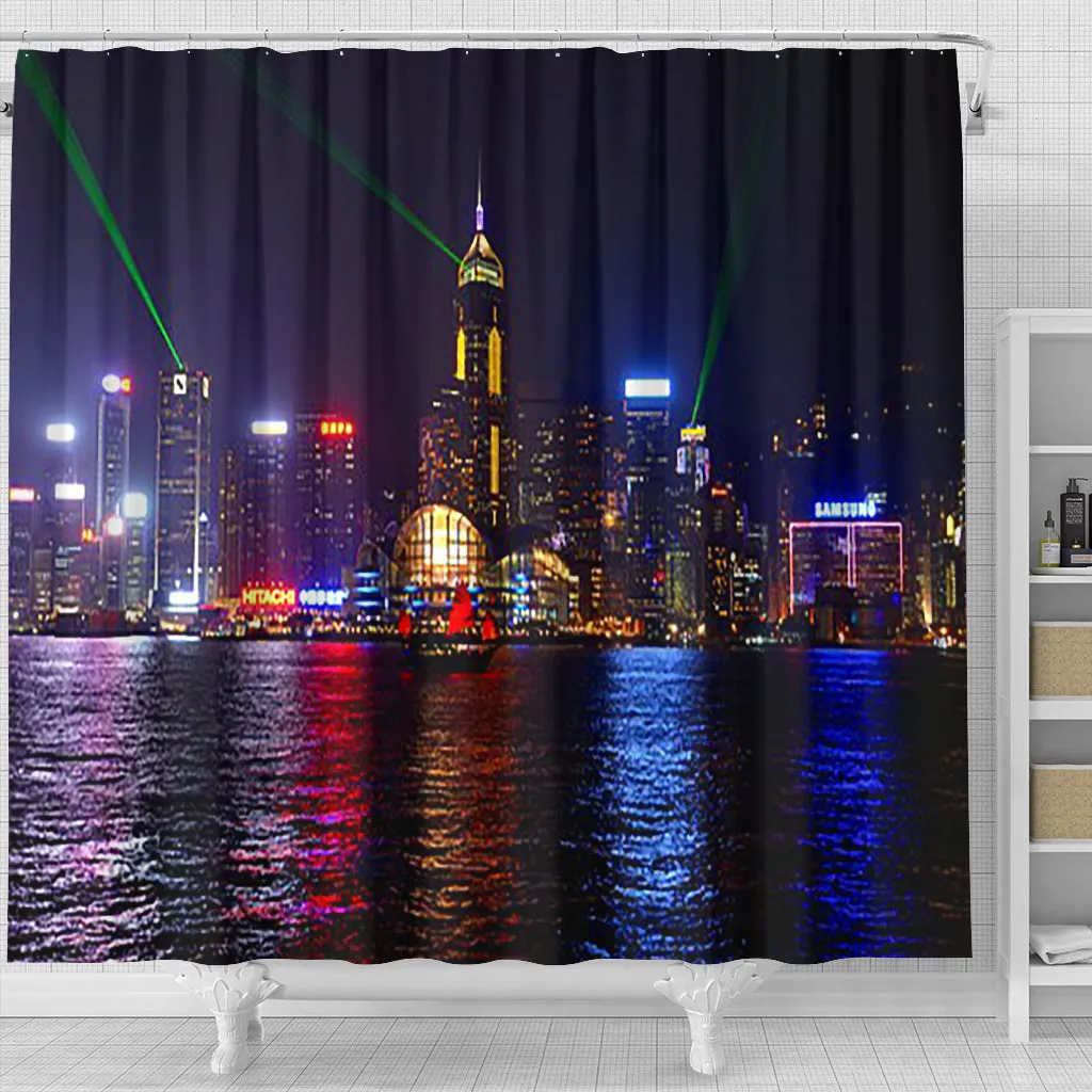 A Night in Hong Kong Shower Curtain