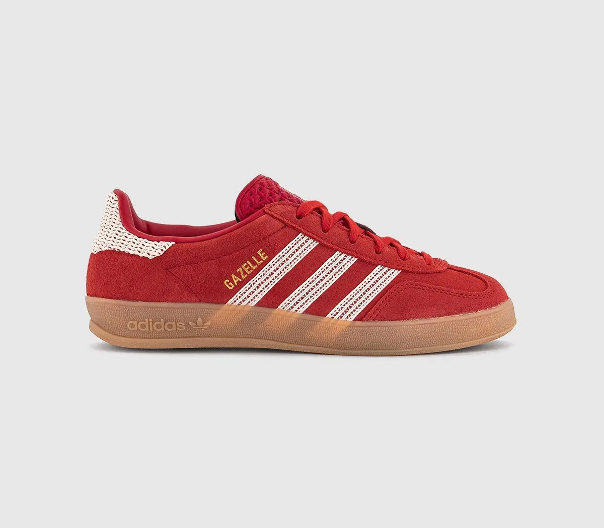 adidas Gazelle Indoor Trainers Better Scarlet Wonder White Gum