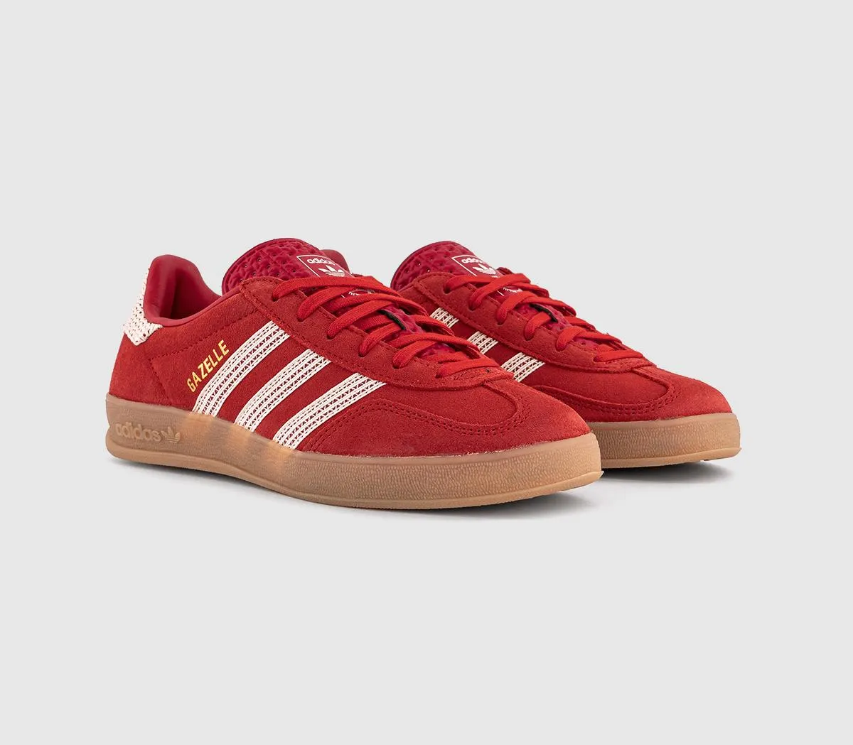 adidas Gazelle Indoor Trainers Better Scarlet Wonder White Gum