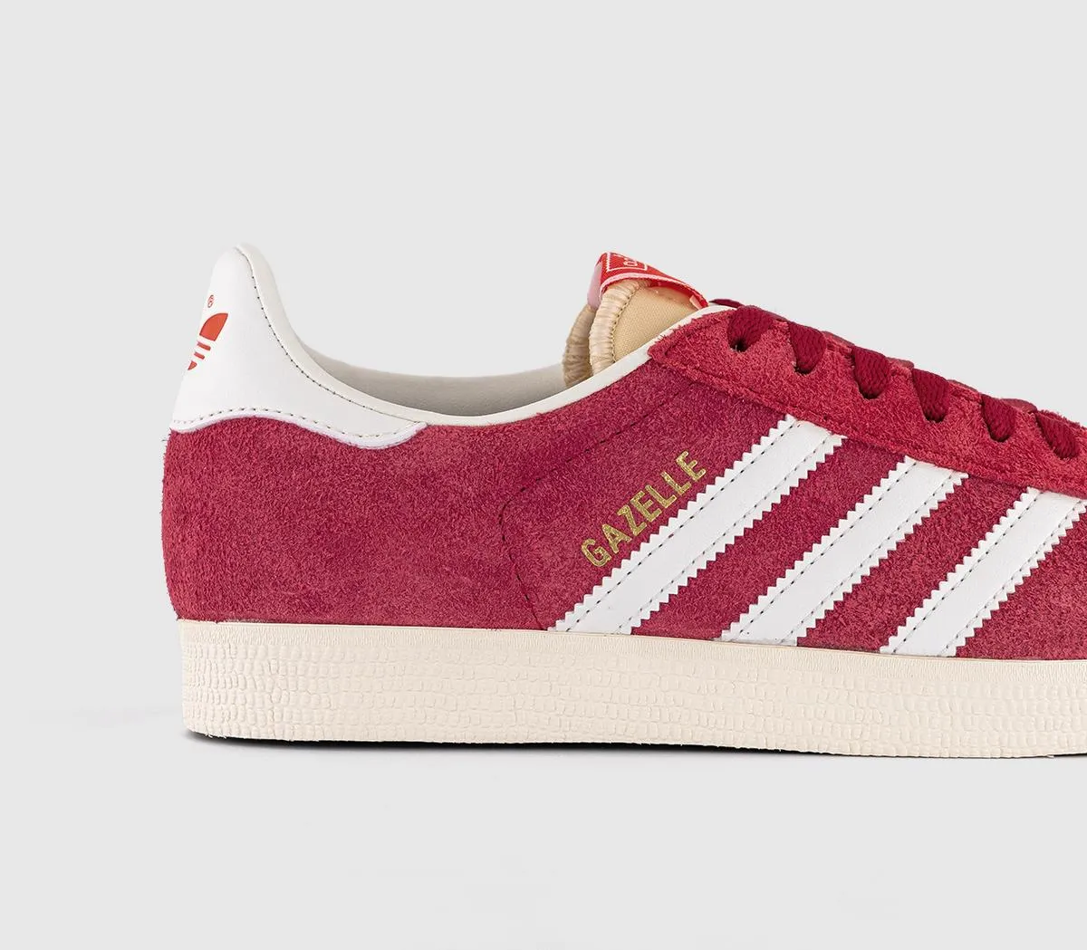 adidas Gazelle Trainers Team Victory Red Offwhite Cream White