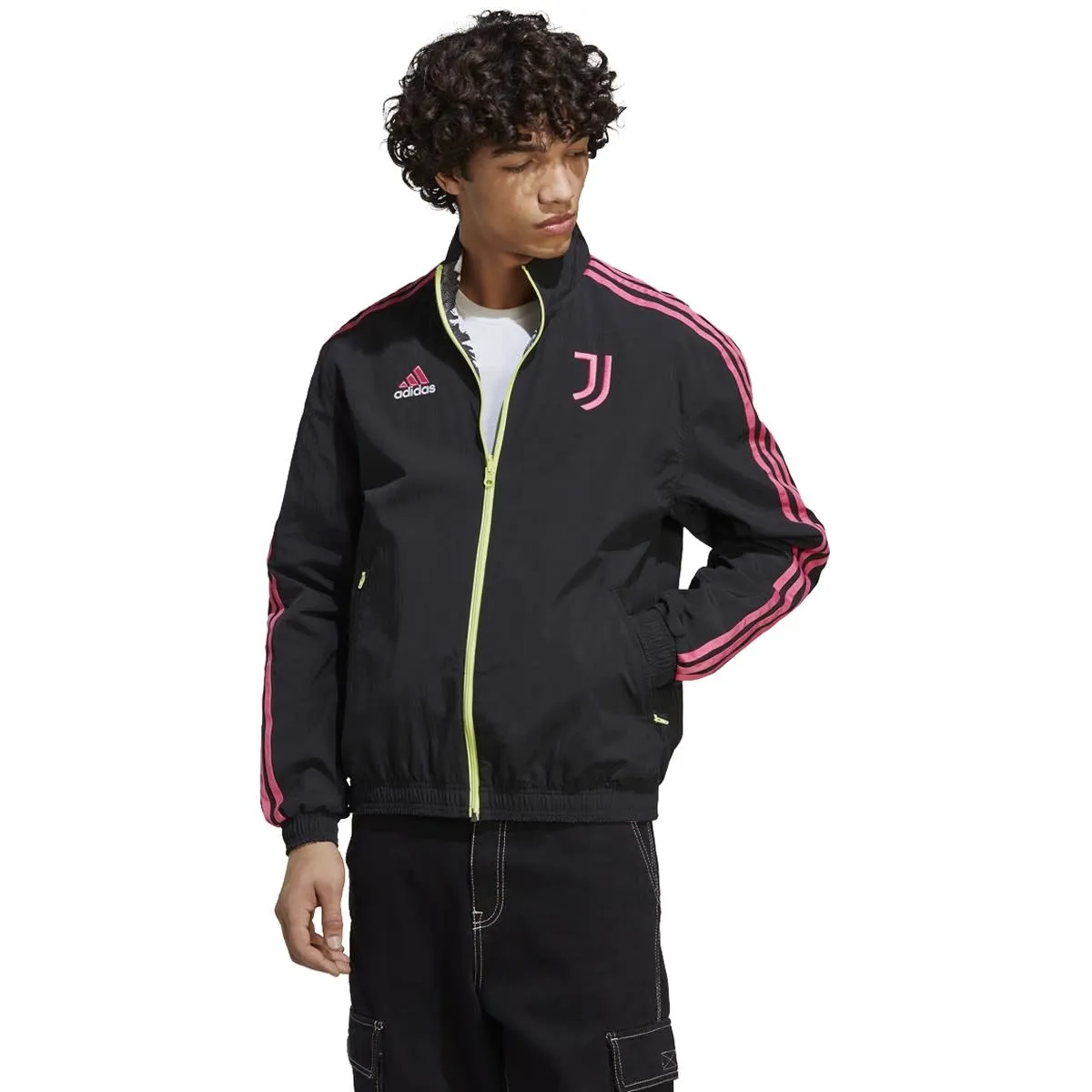 Adidas Juventus 22/23 Reversible Anthem Jacket (Black/White)