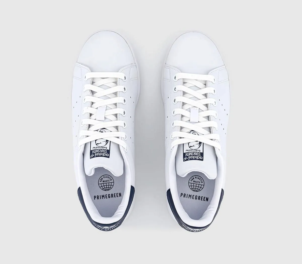 adidas Stan Smith Trainers Vegan White Navy