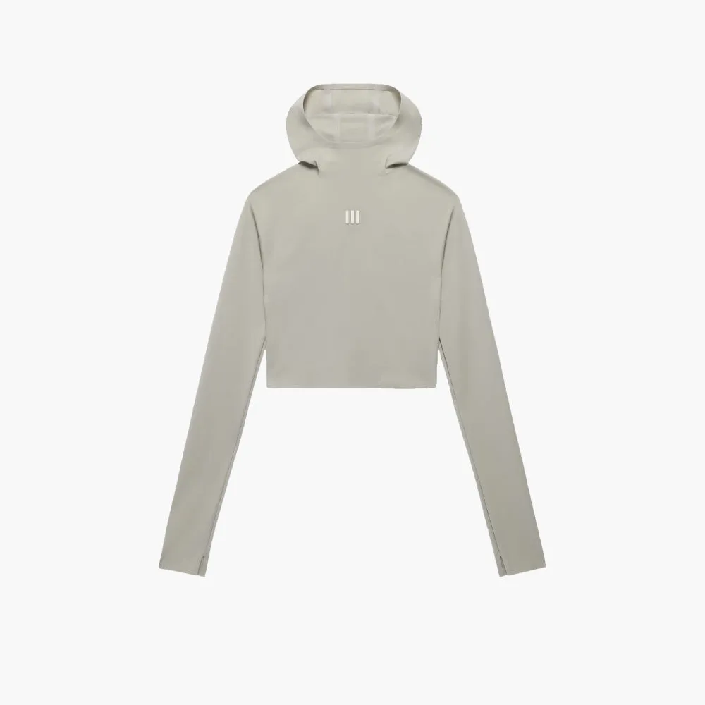 adidas X Fear Of God Women's Base Layer Crop Hoodie/Sesame