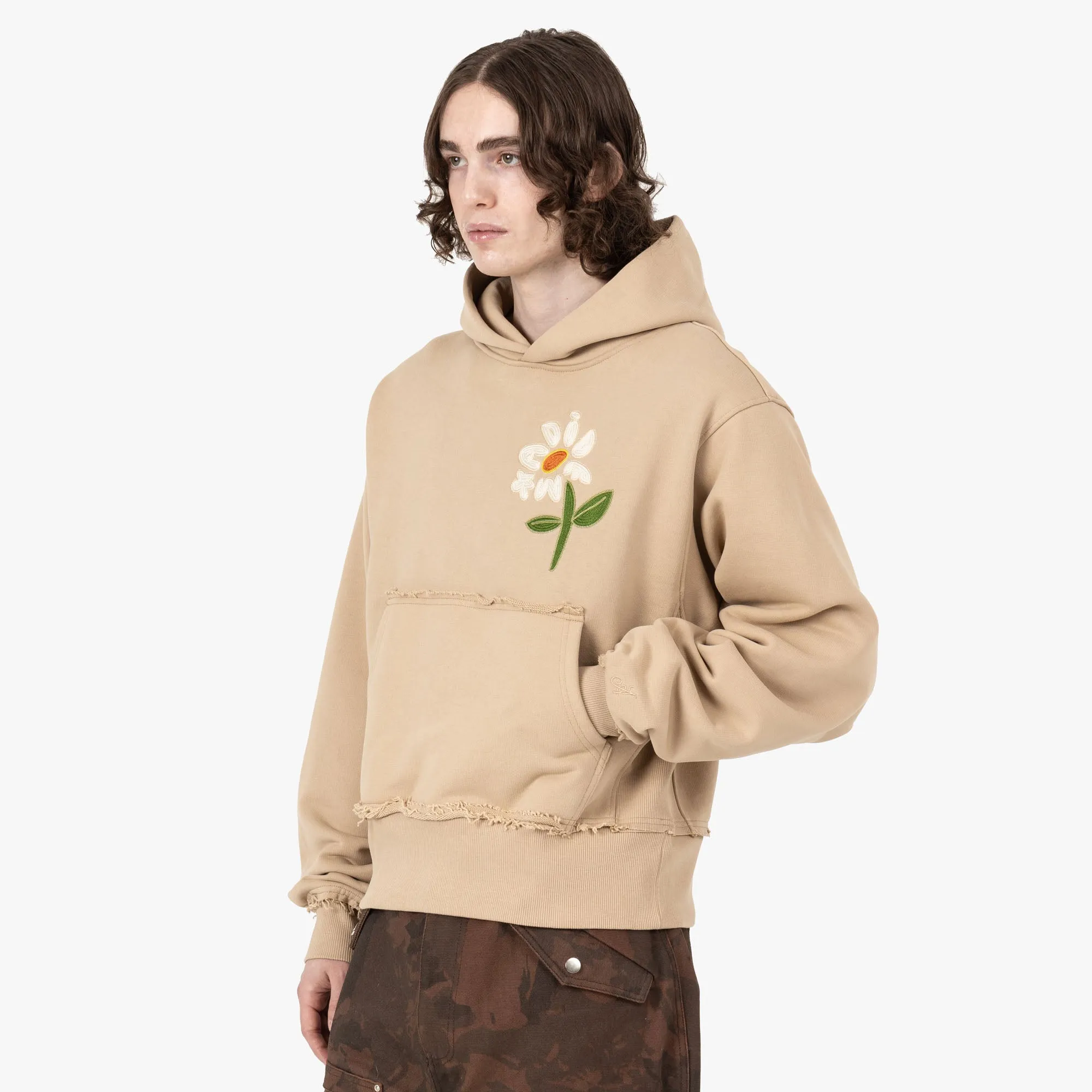 Adidem Asterisks Flower Pullover Hoodie / Brown