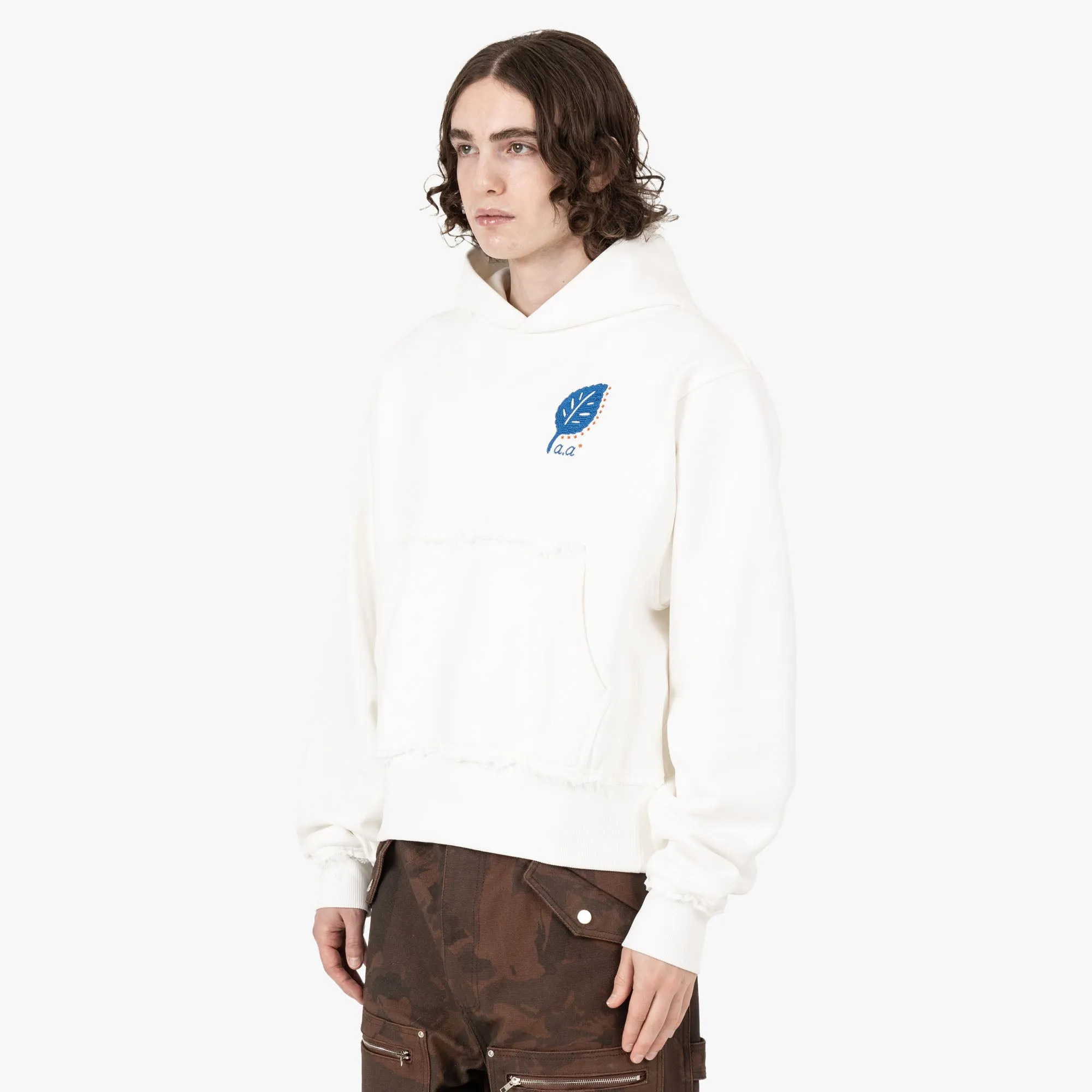 Adidem Asterisks Leaf Pullover Hoodie / Cream