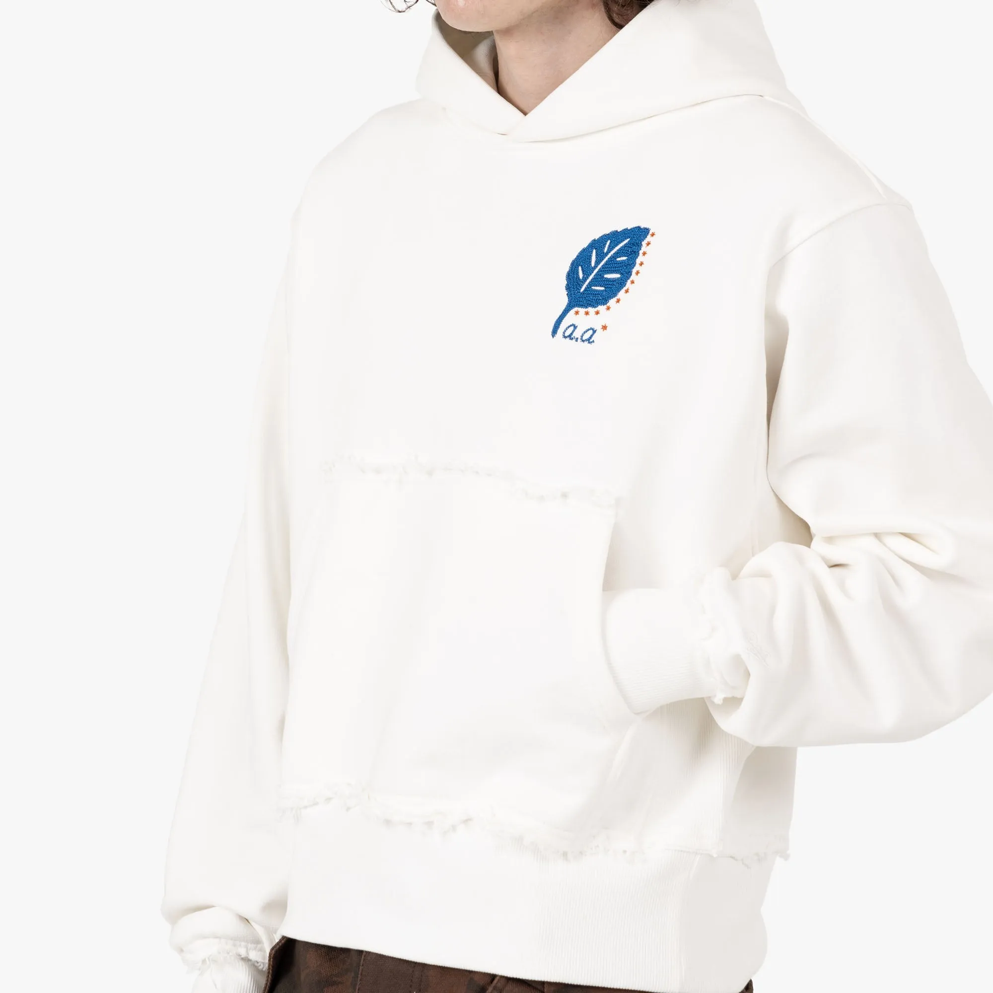 Adidem Asterisks Leaf Pullover Hoodie / Cream