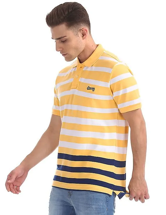 Aeropostale Striped Pique Polo Shirt