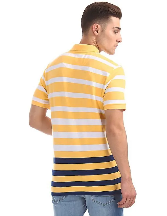 Aeropostale Striped Pique Polo Shirt