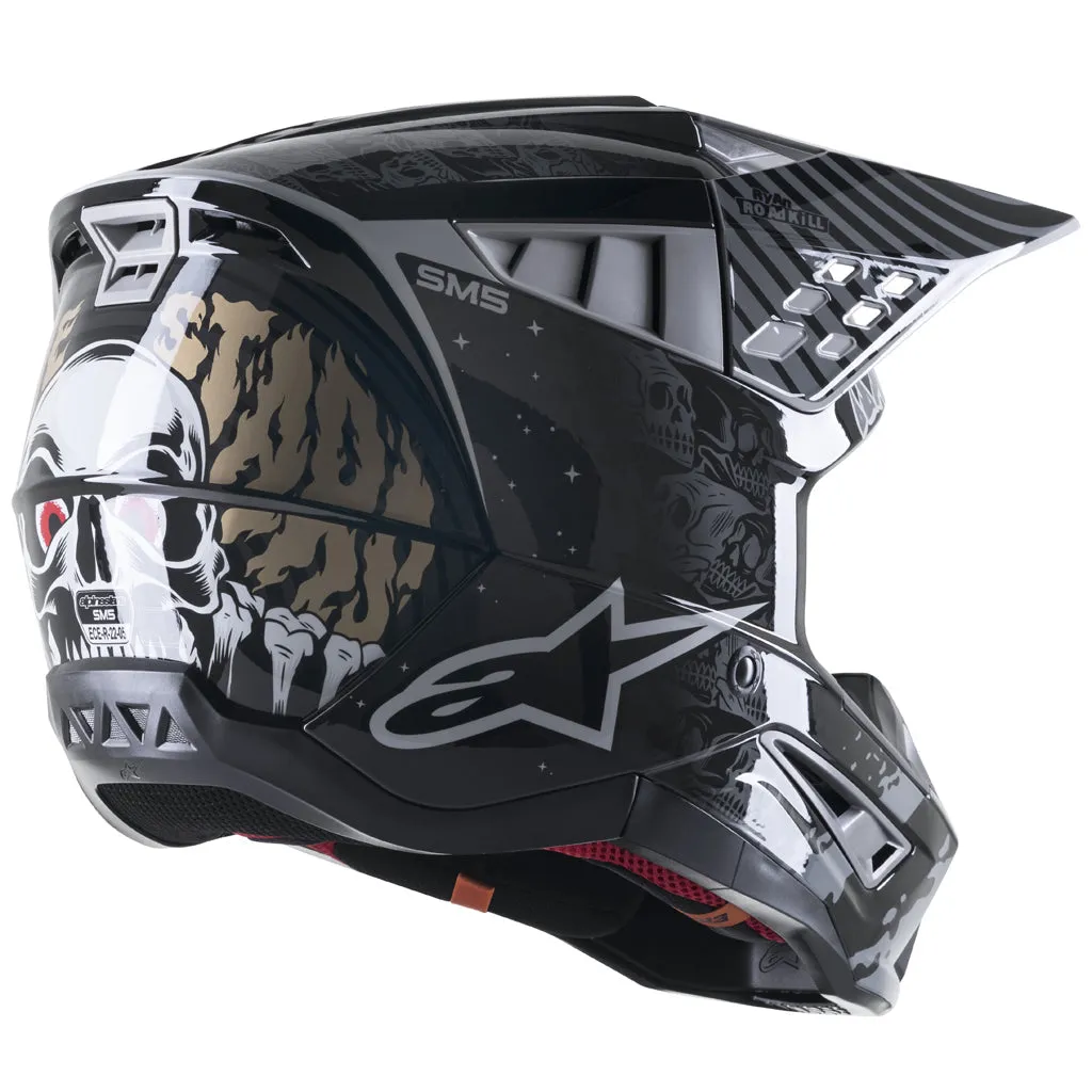 Alpinestars - 2023 SM5 Solar Flare Black/Grey Helmet