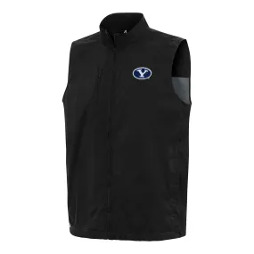 Antigua  BYU Cougars Black Brisk Full-Zip Vest