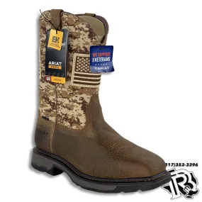 ARIAT STEEL TOE | PATRIOT FLAG MEN WESTERN WORK BOOT