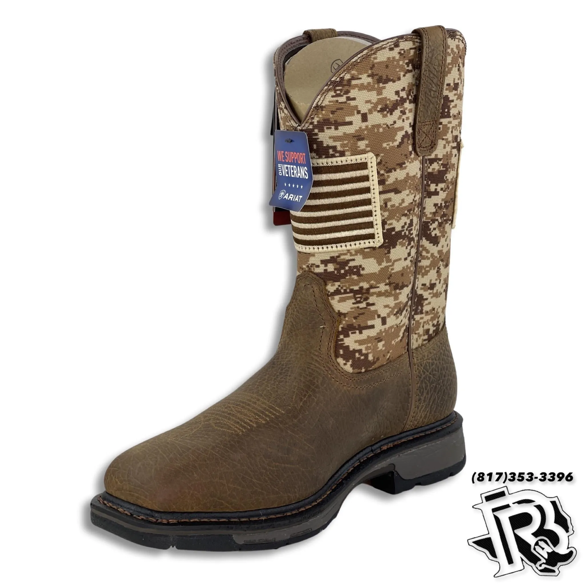 ARIAT STEEL TOE | PATRIOT FLAG MEN WESTERN WORK BOOT