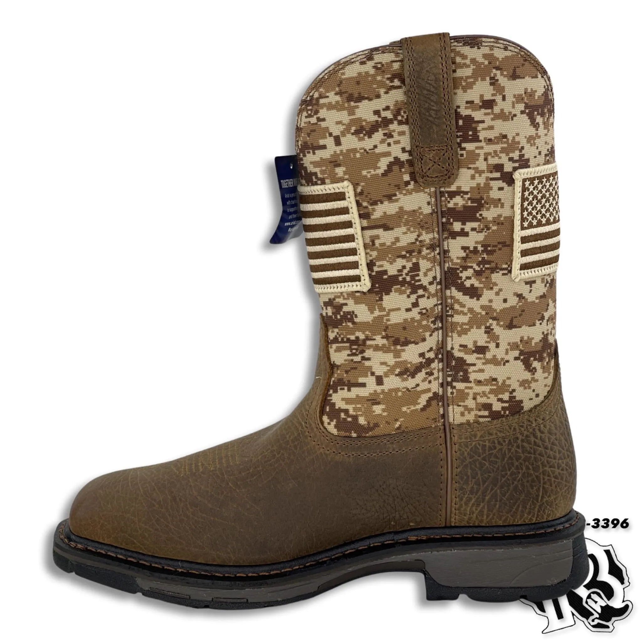 ARIAT STEEL TOE | PATRIOT FLAG MEN WESTERN WORK BOOT