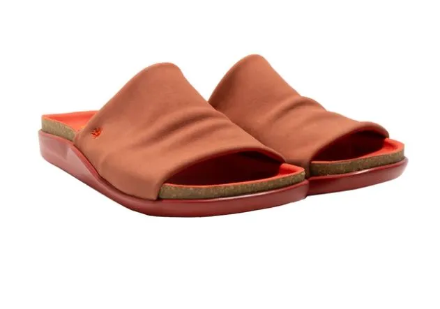 ART 1385 Biarritz Nobuck Washed Slide Sandals