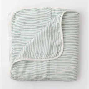 Bamboo Little Sage Wave Blanket Sage Wave