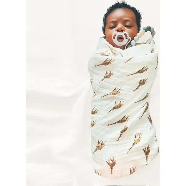 Bamboo Little Swaddle Blanket Set, Giraffe &  Zebra