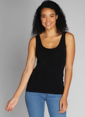 Bamboo Short Tank - Black-