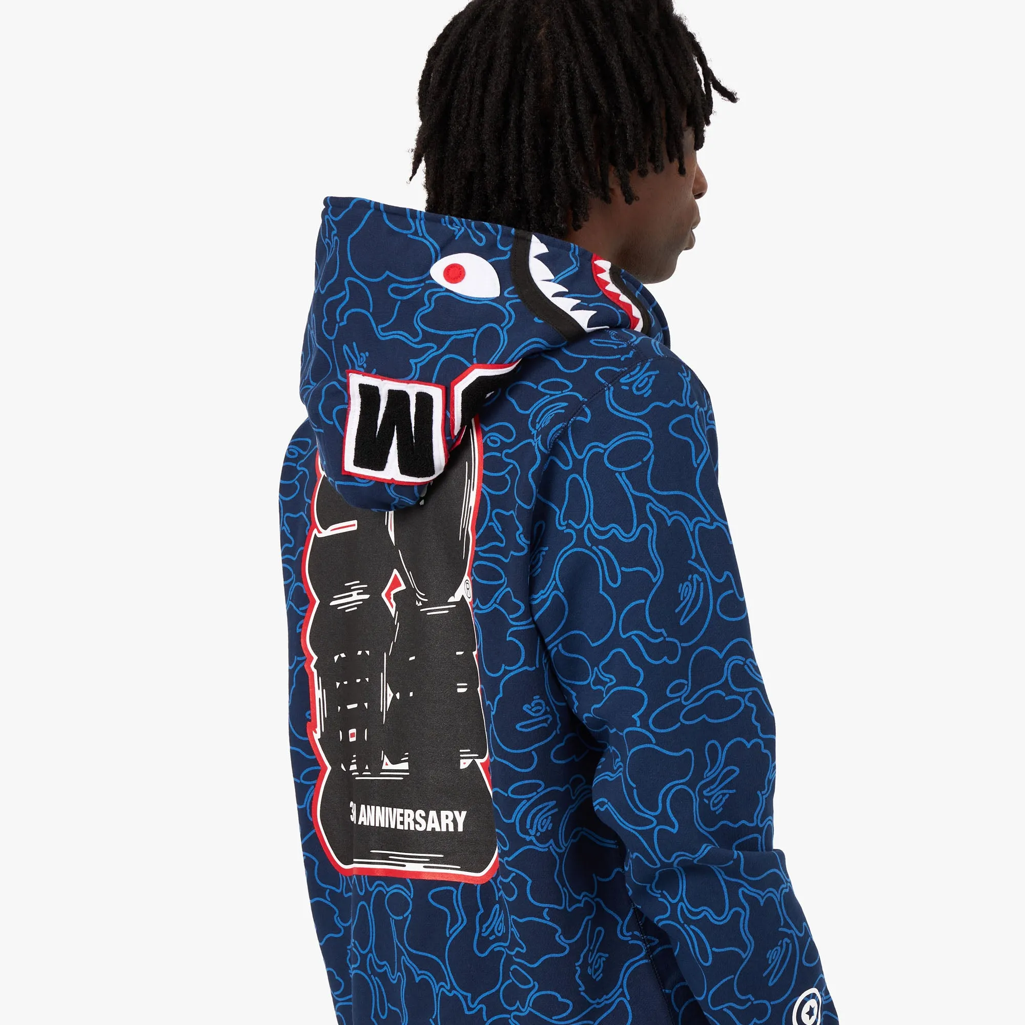 BAPE 30th Anniversary Shark Full Zip Hoodie / Blue