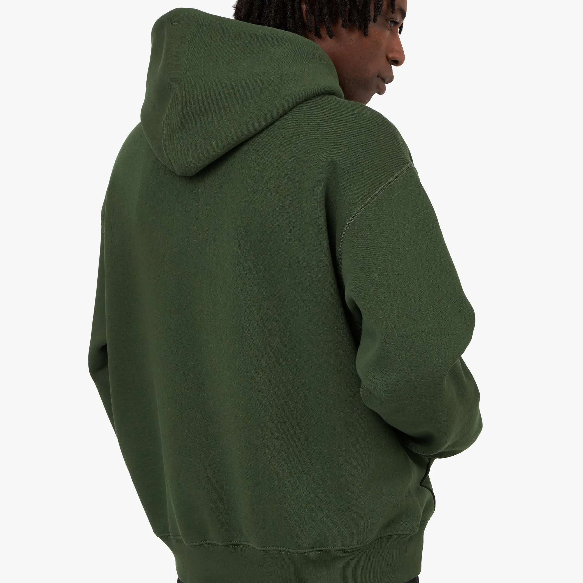 BAPE College Graphic Pullover Hoodie / Green