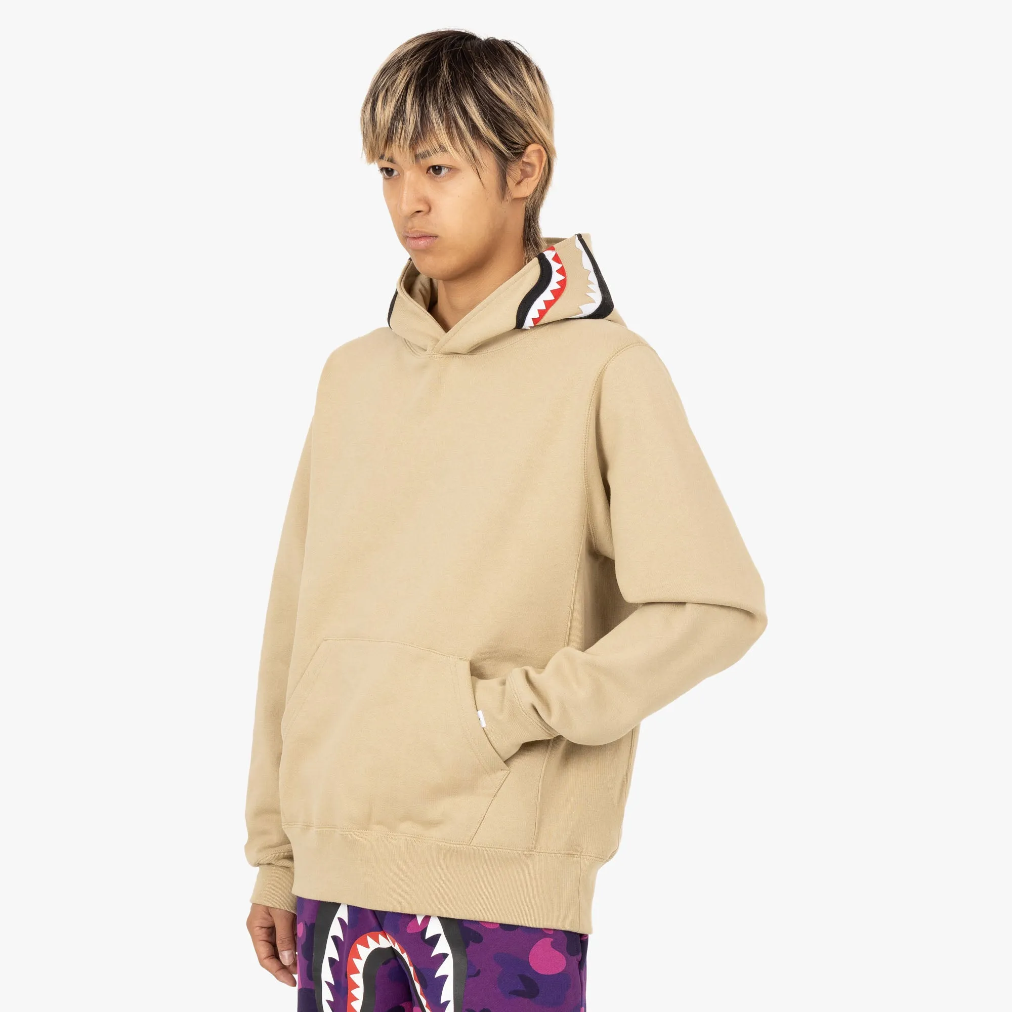 BAPE Shark Pullover Hoodie / Beige