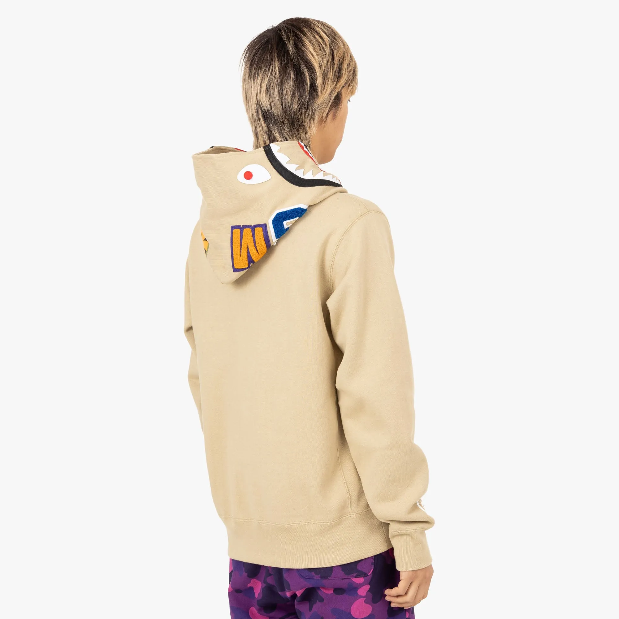 BAPE Shark Pullover Hoodie / Beige