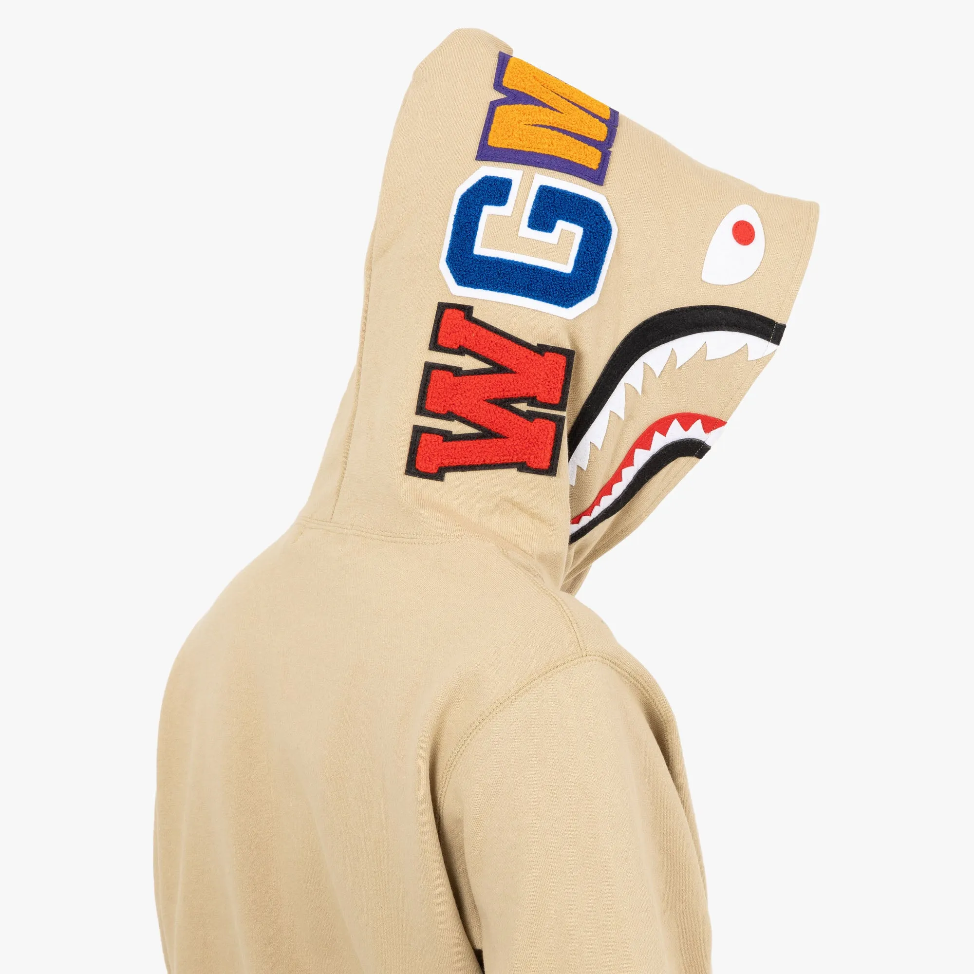 BAPE Shark Pullover Hoodie / Beige