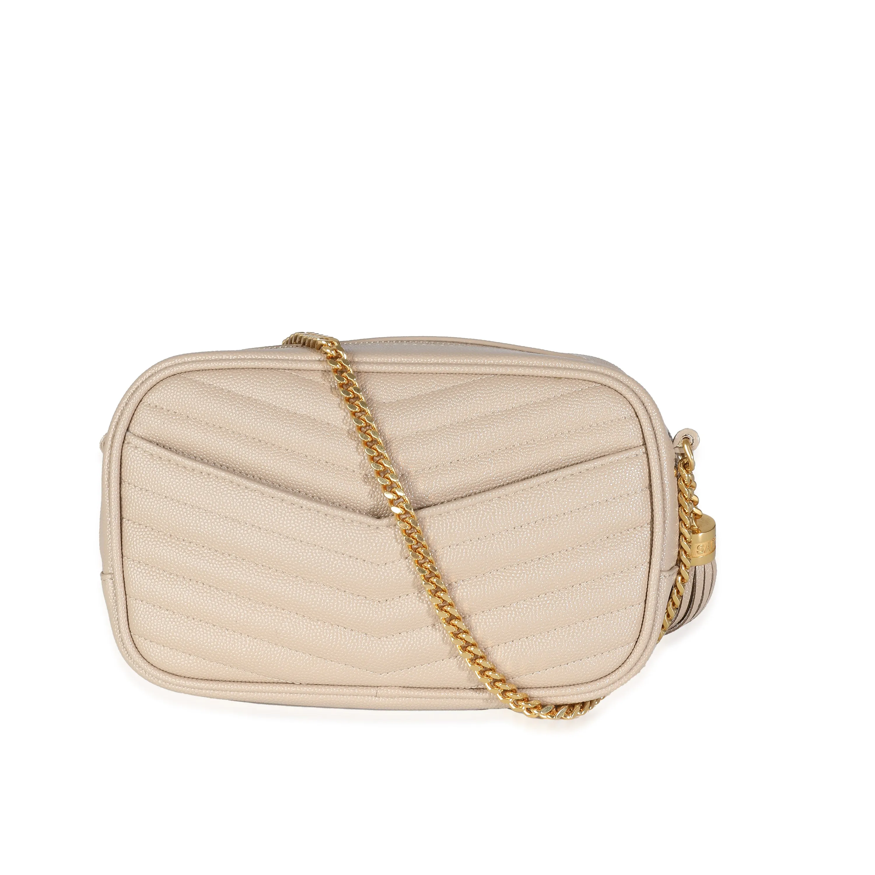 Beige Grain De Poudre Mini Lou Camera Bag