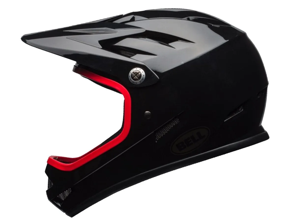 Bell Sanction Full Face Helmet - Gloss Black-Hibiscus