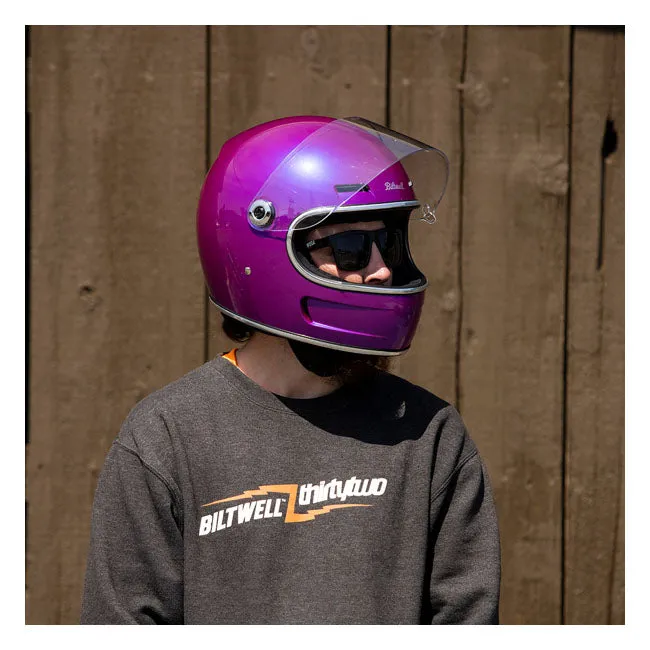 BILTWELL GRINGO SV HELMET METALLIC GRAPE