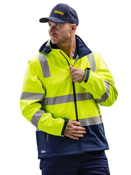 Bisley Taped Two Tone Hi Vis 3 In 1 Soft Shell Jacket (BJ6078T)-