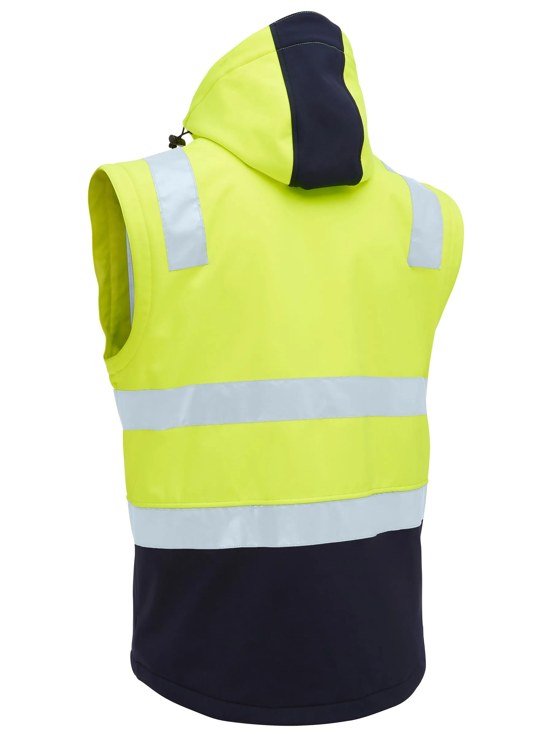 Bisley Taped Two Tone Hi Vis 3 In 1 Soft Shell Jacket (BJ6078T)-