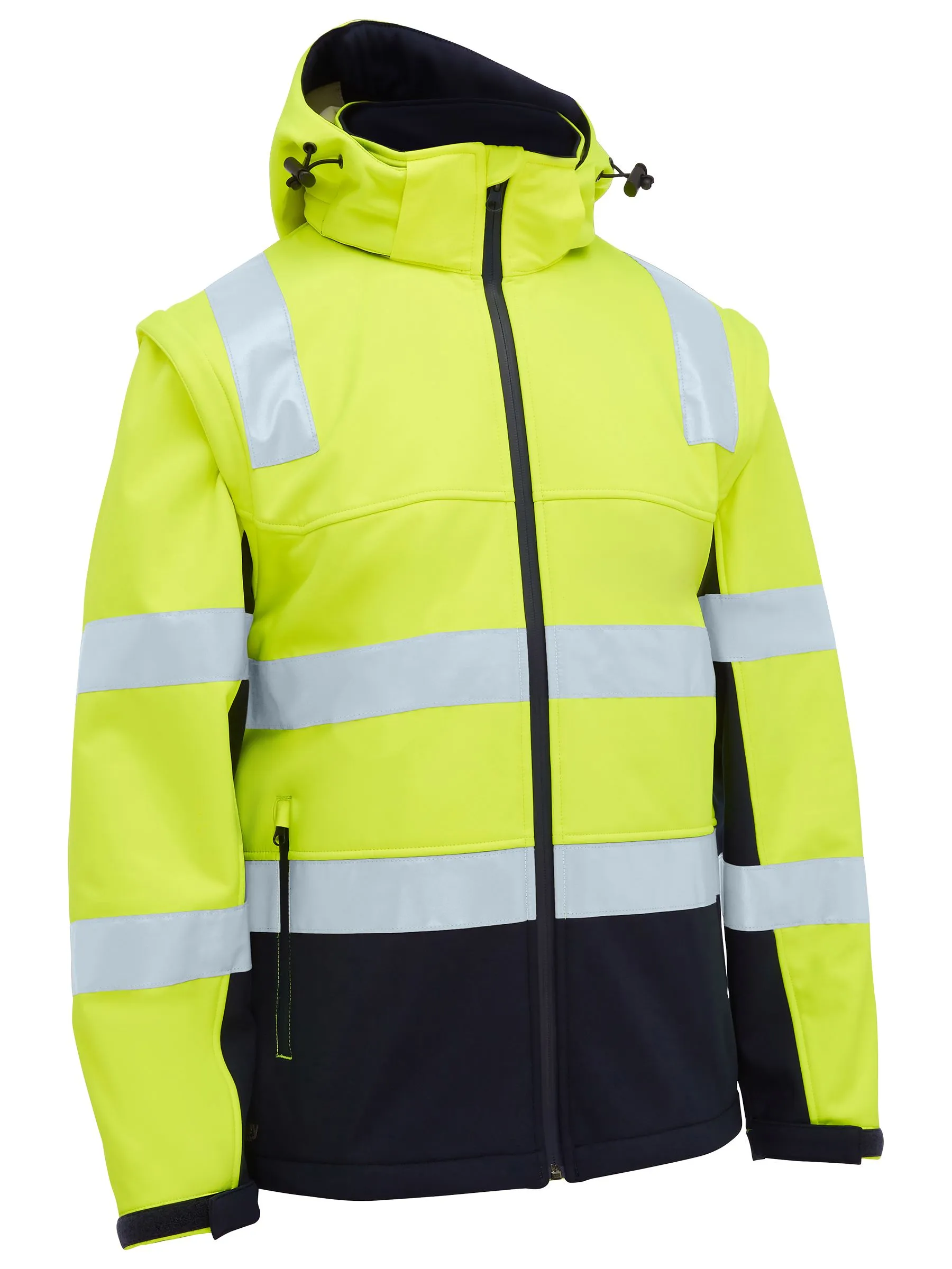 Bisley Taped Two Tone Hi Vis 3 In 1 Soft Shell Jacket (BJ6078T)-