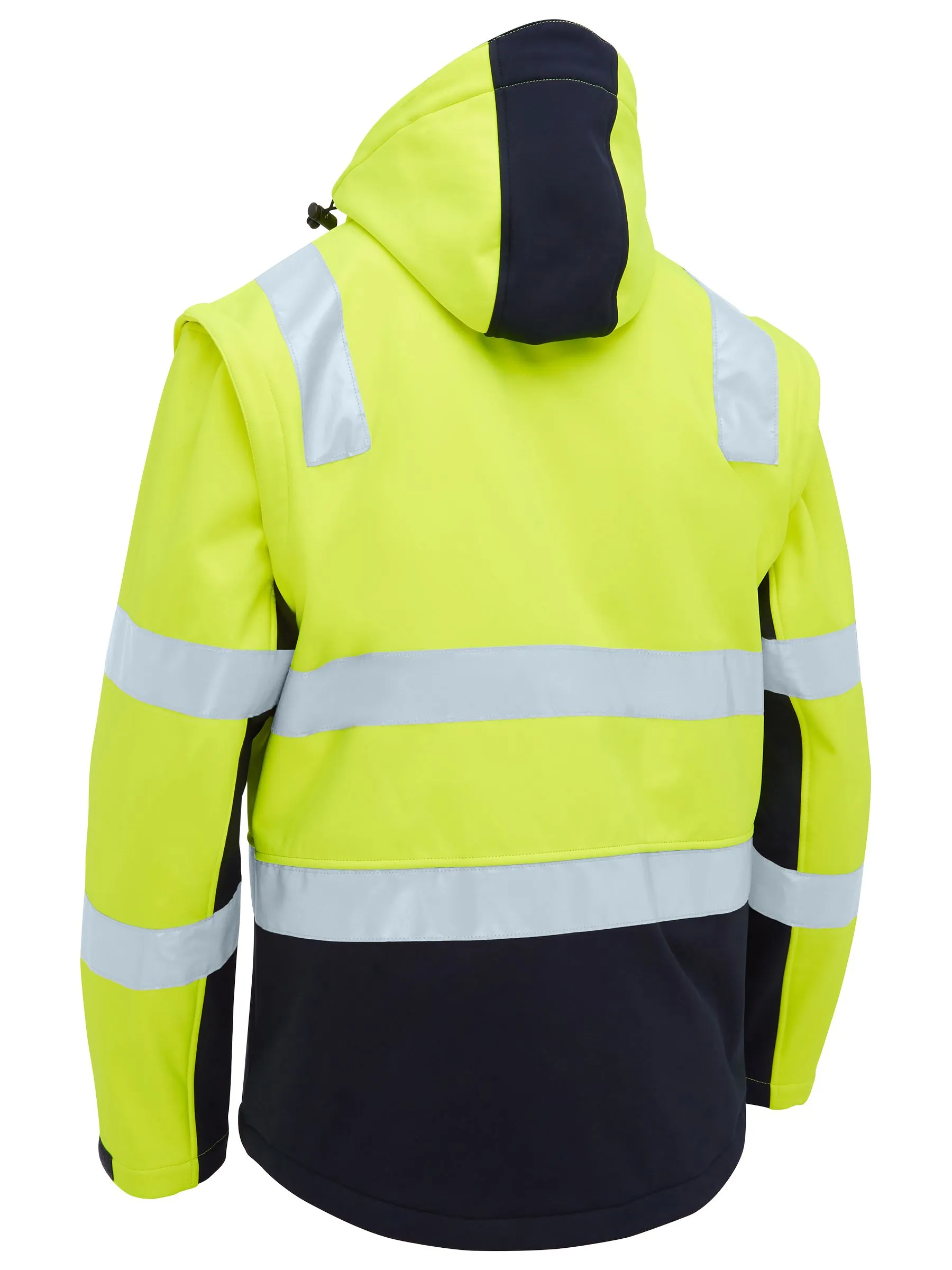 Bisley Taped Two Tone Hi Vis 3 In 1 Soft Shell Jacket (BJ6078T)-