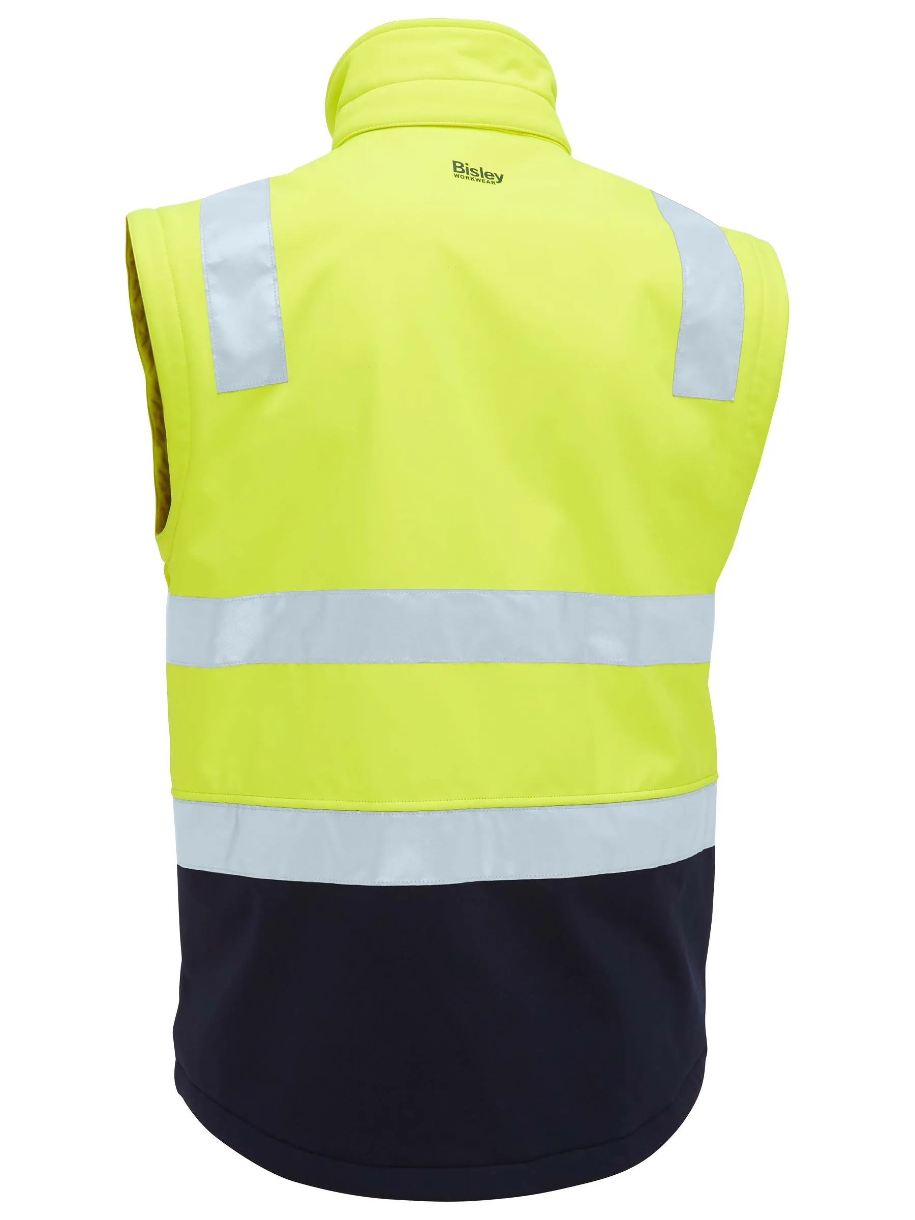 Bisley Taped Two Tone Hi Vis 3 In 1 Soft Shell Jacket (BJ6078T)-