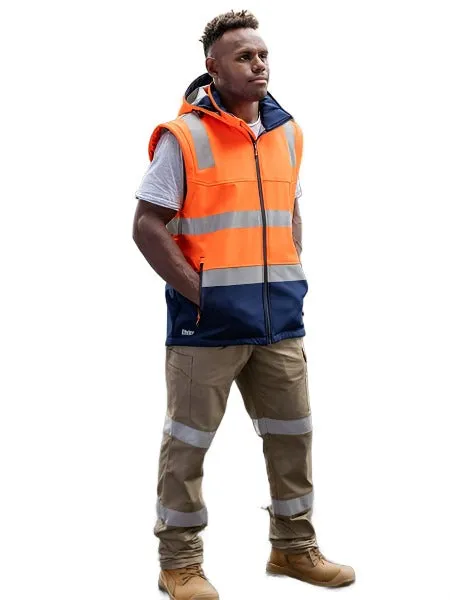 Bisley Taped Two Tone Hi Vis 3 In 1 Soft Shell Jacket (BJ6078T)-