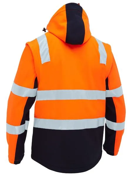 Bisley Taped Two Tone Hi Vis 3 In 1 Soft Shell Jacket (BJ6078T)-