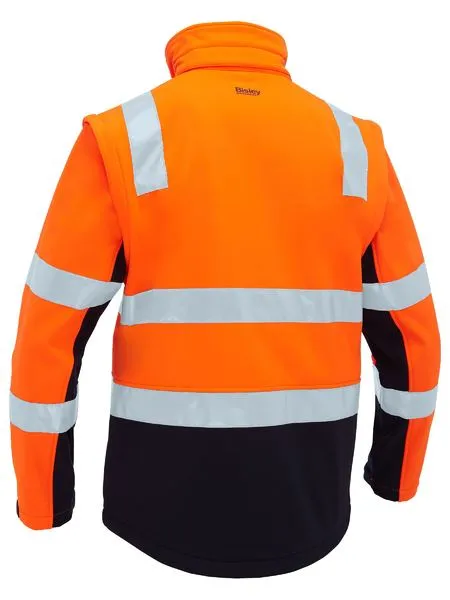 Bisley Taped Two Tone Hi Vis 3 In 1 Soft Shell Jacket (BJ6078T)-