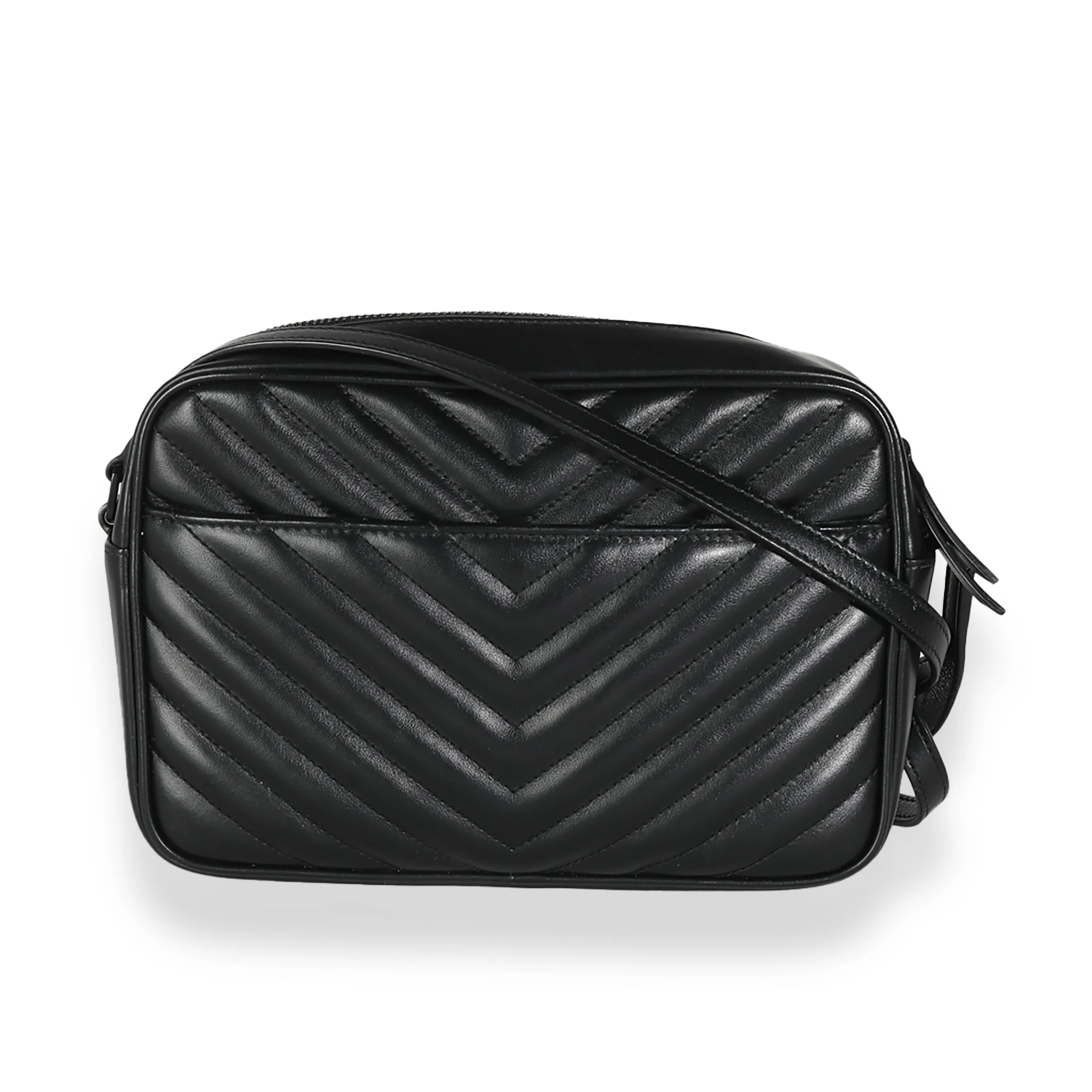 Black Calfskin Matelasse Monogram Lou Camera Bag