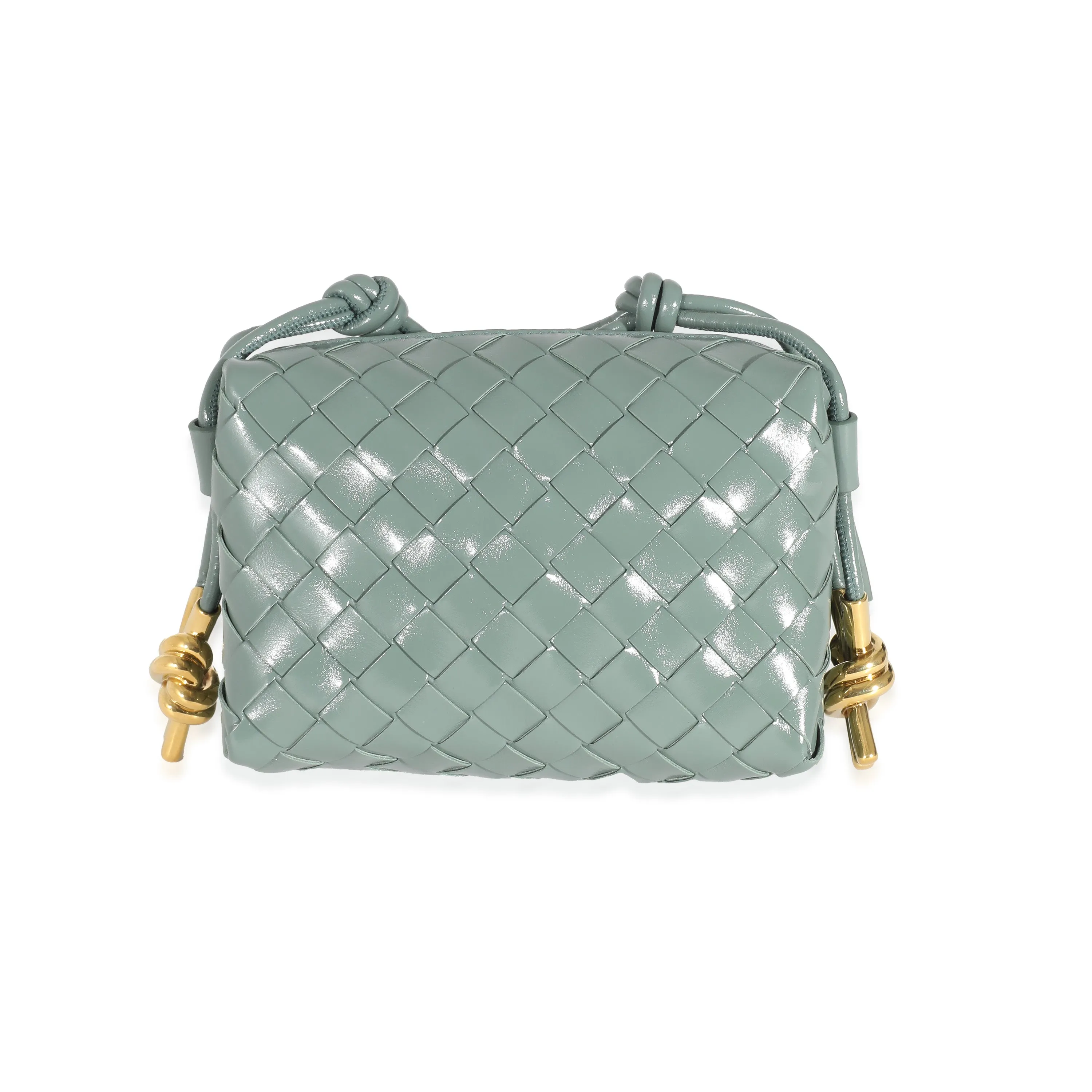 Bottega Veneta Aloe Patent Intrecciato Mini Loop Camera